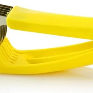 Banana Slicer,ABS + Stainless Steel Fruit and Vegetable Salad Peeler Cutter Kitchen Tools For Banana,Strawberry,Grape（1 pcs）