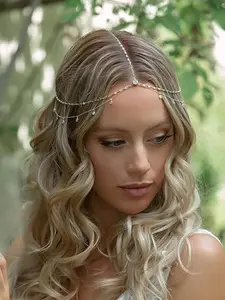 Elegant Zirconia Mesh Headpiece Necklace, Perfect Gift for Friends, Fashionable Rhinestone Accessory, Stylish Jewelry for Women