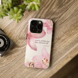Christian Floral Phone Case: Bible Verse Religious Gift Suitable for IPhone17 11 12 13 14 15 16 Pro Max Air Plus