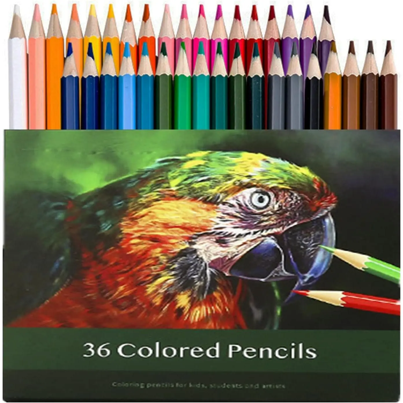 36 Colored Pencils,Quality Coloring Pencils for Adult Coloring Artists Professionals and Colorists, Soft Core, Sketching Drawing Pencils Set Art Supplies for  Beginners