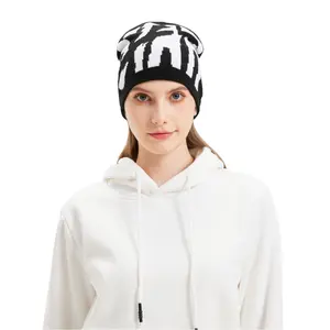2THESTARS Y2K Beanie Hat for Men & Women Trendy Soft Stretchable Winter Cap, Star Design Warm Cold Weather Accessory