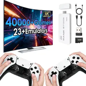 2026 New Upgrade 2.0 Retro Game Console with many Built-in Games Emulators 2 Wireless Controllers Output & 128GB SD Card Great for Kids & Adults - Portable Gaming System Holiday Gift