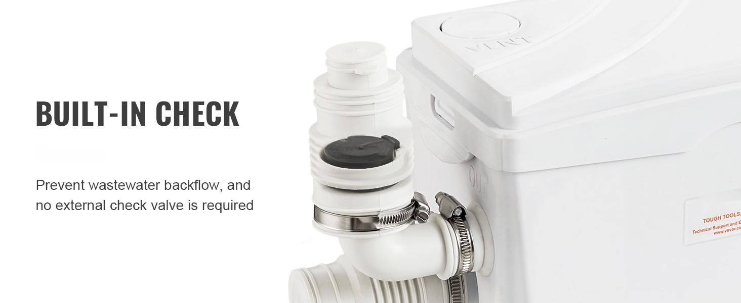 Macerator Pump 350W Submersible Waste Water Macerator Sump Pump With 3 Water Inlets For Basement Kitchen Sink Shower Bathtub Laundry And Utility Rooms Upflush System For Quick Drainage