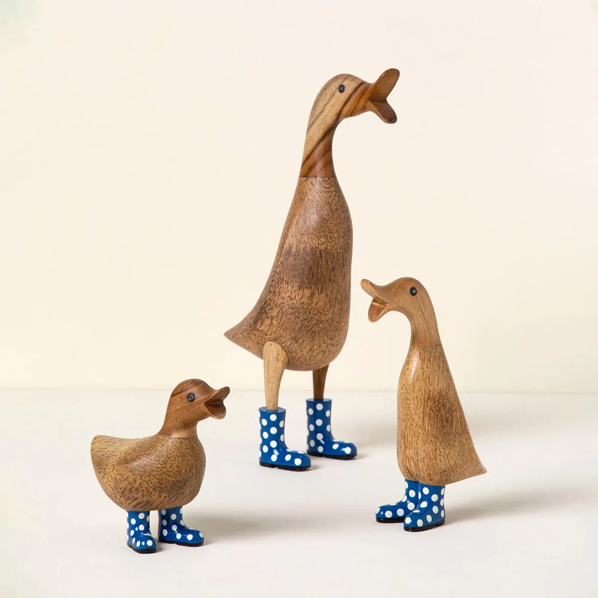 Spotted Wellies Garden Ducks
