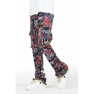 Ayami Purple Slim Tapestry Flare Jean Ayami Purple Slim Tapestry Flare Jean