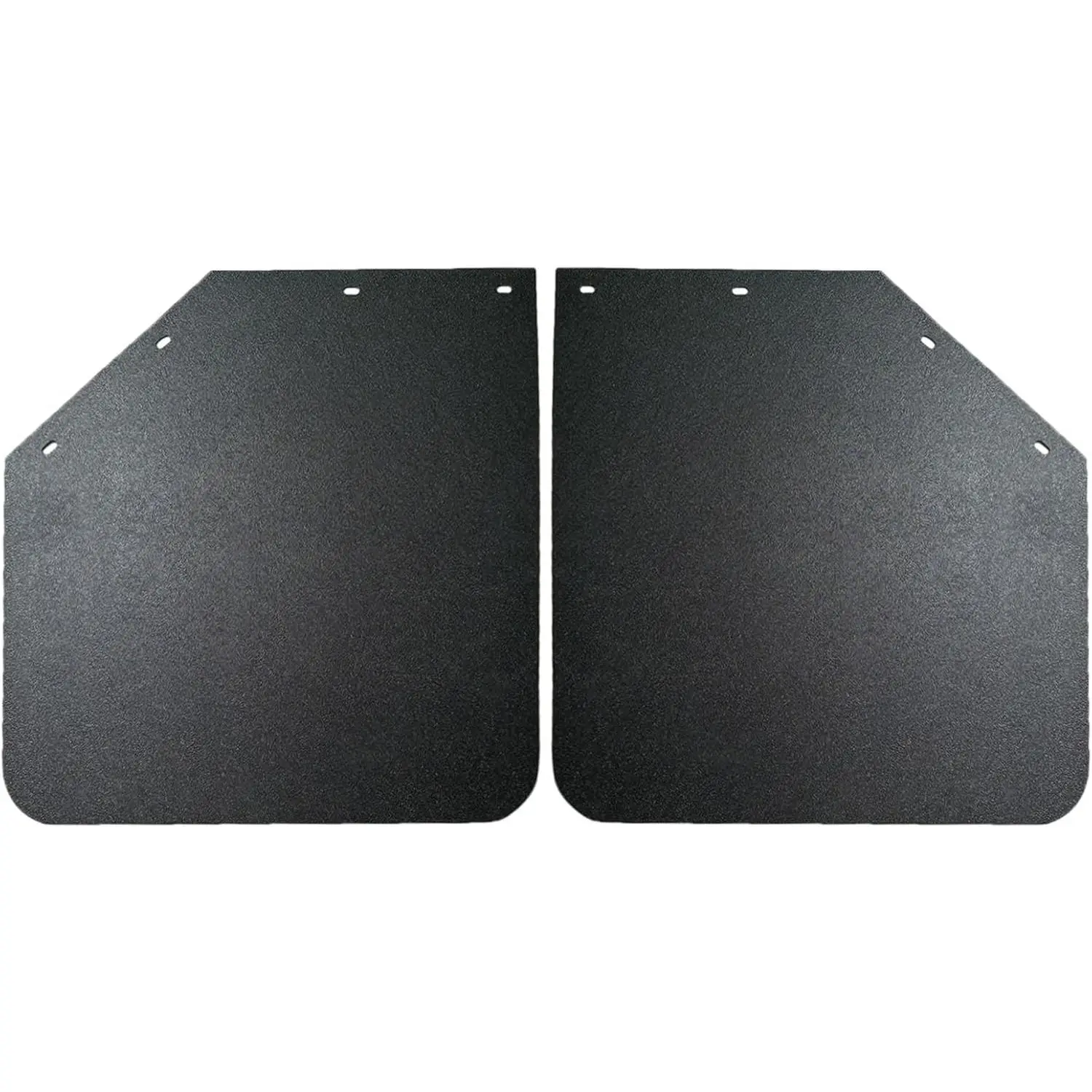 2 count Universal Heavy Duty Polymer Mudflaps 24x24 Inch, Black Angled Splash Guard Mudflap for Semi  Tractor Trailer
