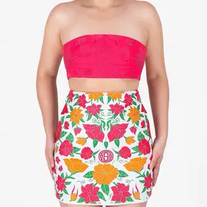 Dulce Sandía Embroidered Skirt