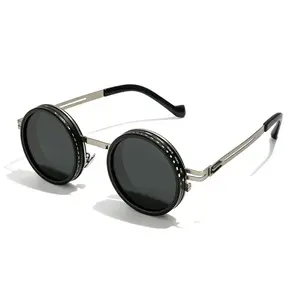 Stylish Lightweight Sunglasses for Men & Women D9 Gears Dimming Frame UV400 Protection Comfortable Fit Ergonomic Steampunk Style Stepless Rotating Dimming 100% UV400 Protection Magnesium-Aluminum Frame Universal Fit