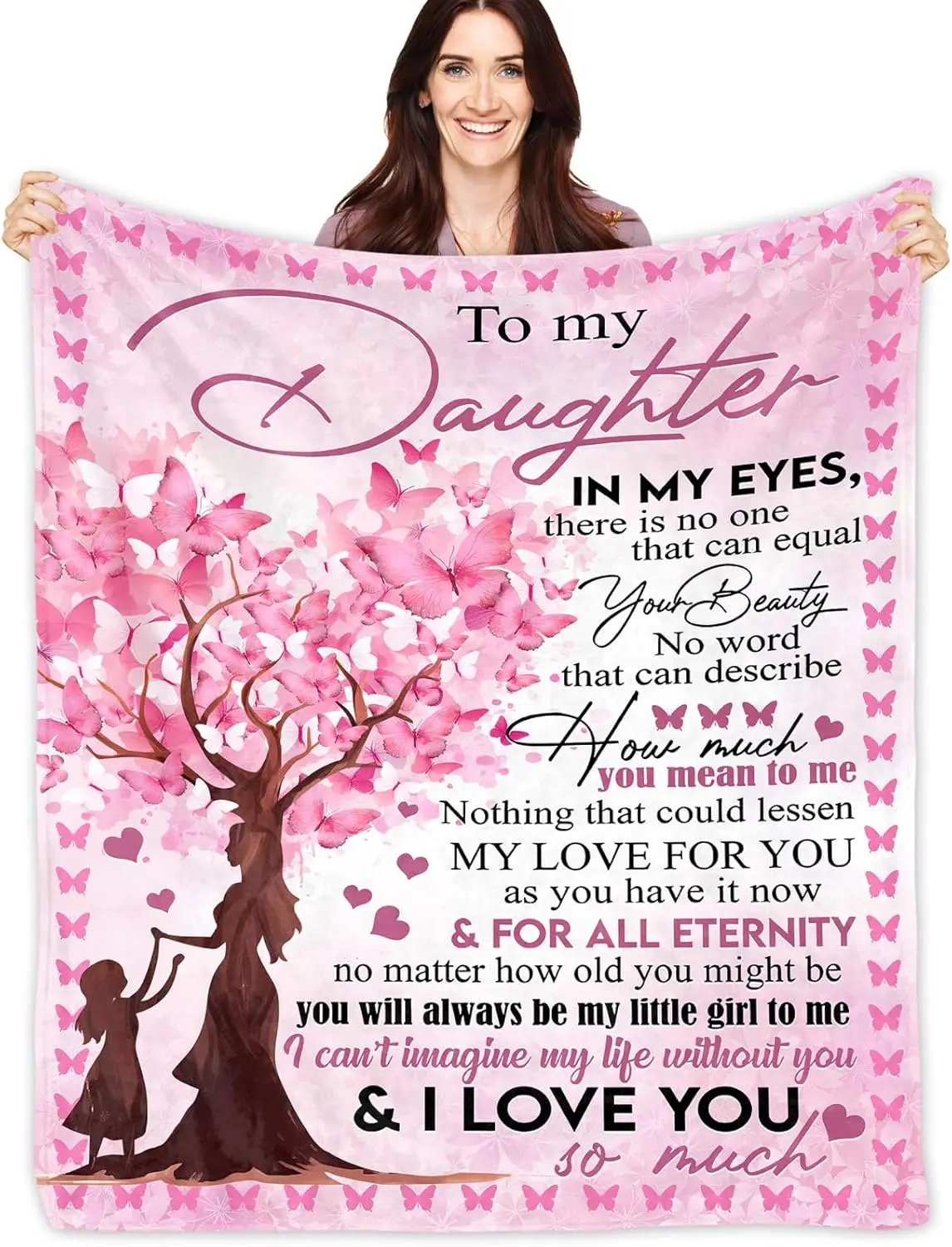 Daughter Gifts, Daughter Birthday Gift, Birthday Gifts for Daughter Blanket, Daughter Gifts Ideas from Mom, to My Daughter Blanket, Best Daughter Graduation Wedding Gifts