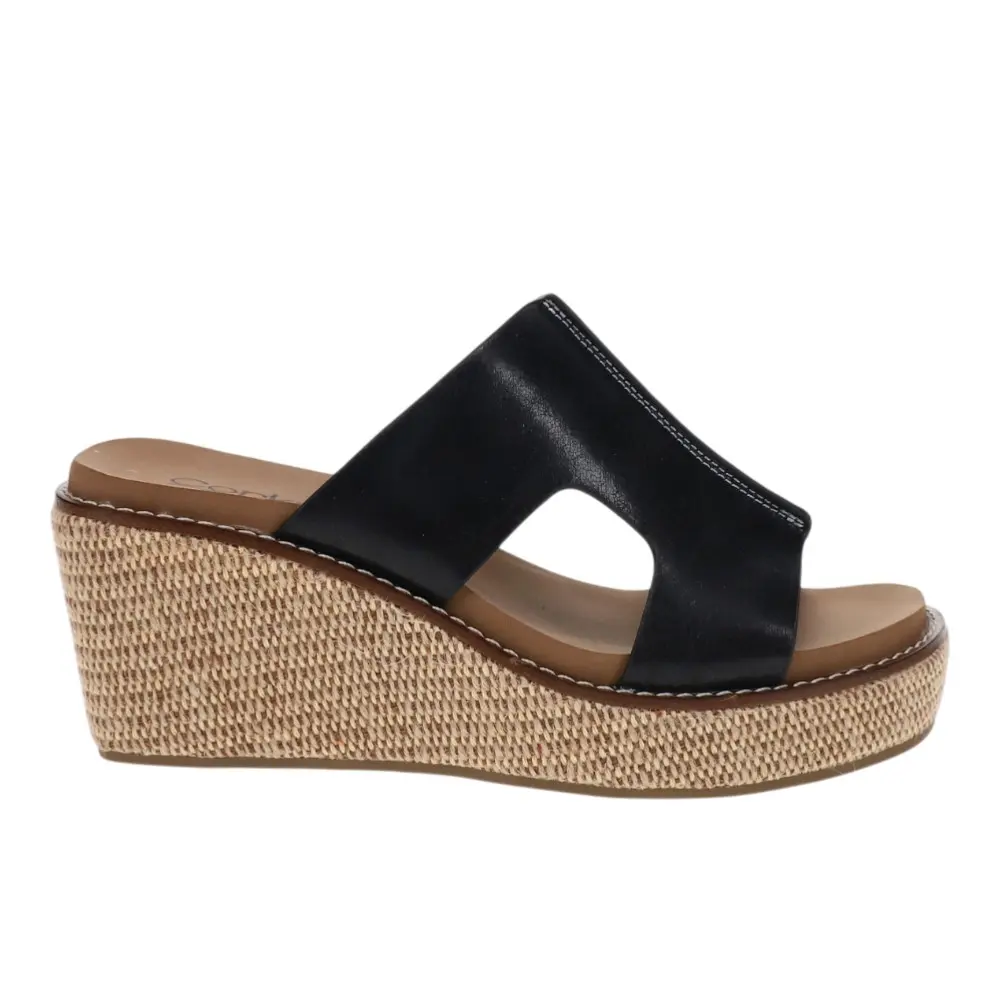 Corkys Womens Kiss N Tell  Casual Sandals Casual Mid Heel 2-3" - Black