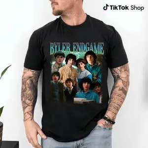 Byler Endgame T Shirt, Stranger Graphic Funny Lover Things Shirt, Movie Tee, gift for fan, for men and Women