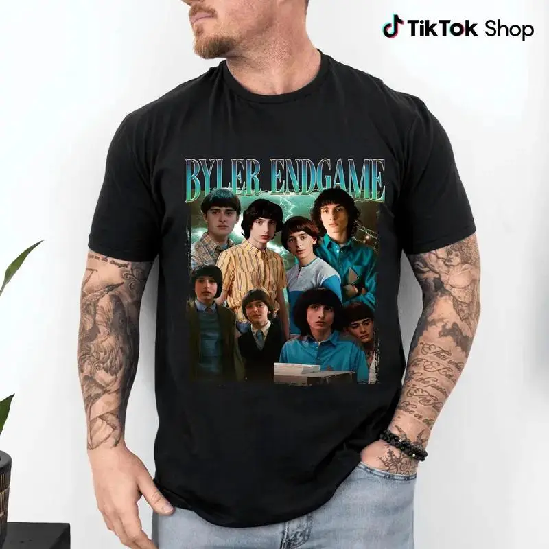 Byler Endgame T Shirt, Stranger Graphic Funny Lover Things Shirt, Movie Tee, gift for fan, for men and Women