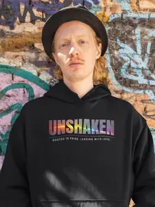 UNSHAKEN, Motor City Pride 2026 official design unisex Hoodie — Rooted in Pride, Leading in Love. Up to size 5XLarge