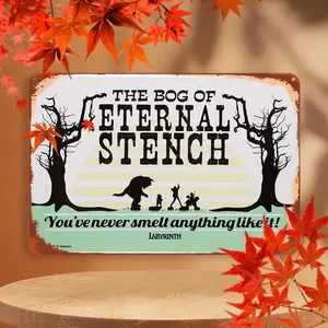 Vintage Labyrinth Bog Metal Sign Waterproof Dustproof Wall Art Durable Home Bar Cafe Unique Aesthetic Gift Room Decor