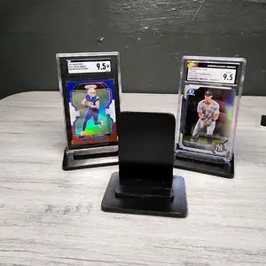 Recycled base card slab stands