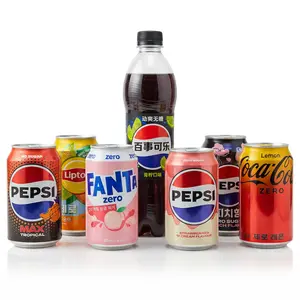 Imported Zero Sugar Sodas & Drinks 6 Pack | Choose Your Flavor Lemon Coke Zero, Pepsi Lime Zero, Fanta Peach Zero & More