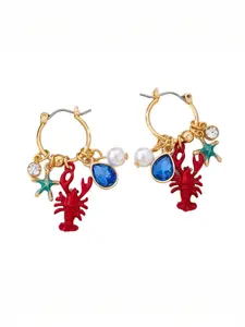 Cute Lobster Starfish Ocean Earrings | Summer Beach Drop Earrings for Women & Girls