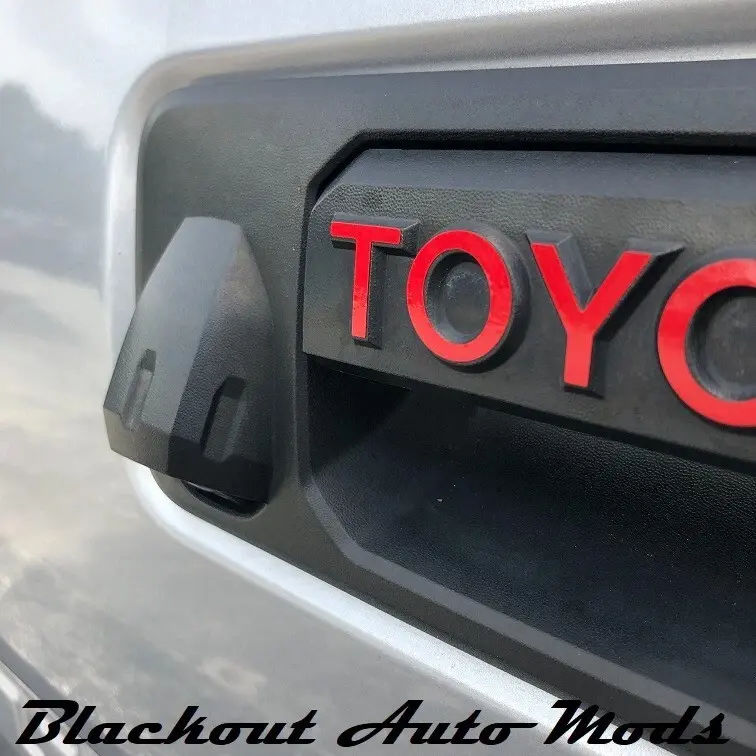 RED Tailgate Handle Letter Decals Precut Vinyl for Toyota Tacoma 2016+