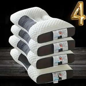 DONAMA Massage Neck Pillow, Knitted Protection Sleep Pillows Ergonomic Contour Support Pillow The Best Gift for Your Family