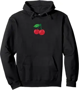 Cherry Pocket | Fruit Lover Sweet Bomb Farmer Red Cherries Pullover Hoodie