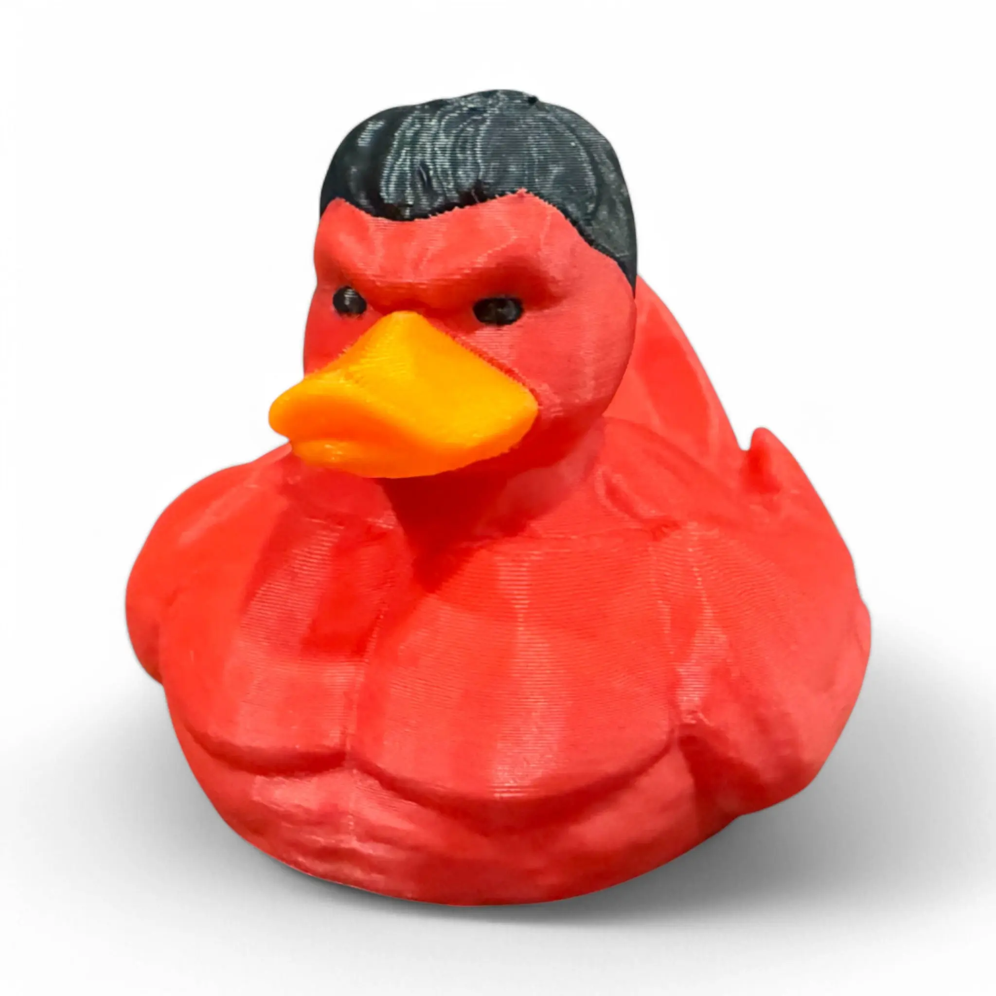 Hulking Red Duck – 3D-Printed Duck with Strength, Rage & Smashing Style