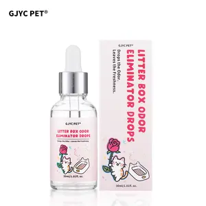 GJYC PET Litter Box Odor Eliminator Drops (1.01 Fl Oz) - Instantly Neutralizes Stubborn Urine & Waste Smells |    Rose |   For Cats & All Litter Types