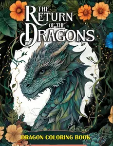 The Return of the Dragons: An Epic Dragon Coloring Book with 50 Unique Designs Featuring Wyverns, Wyrms, Dragonnets, Arctic Dragons, and More Mythical ... Hours of Creative Play for Kids and Adults.