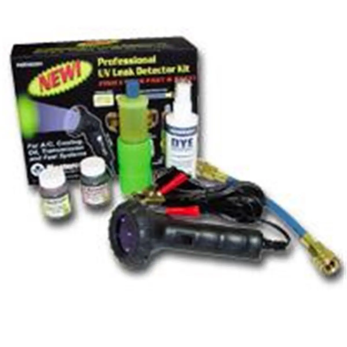 Mastercool MSC53351 Professional UV Leak Detection Kit, Uv Light, Complete Kit, Uv Lighting, Universal Dye