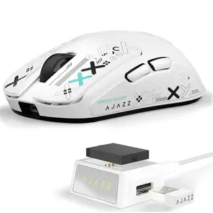 AJ159V2MC Wireless Gaming Mouse, Swappable Dual Battery,Tri-Mode 2.4G/Bluetooth/Wired, 54g Lightweight Computer Mouse,Up to 24000DPI,PAW3311 Sensor,Ergonomic FPS Gaming Mouse for PC/Mac