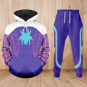 Spider Gwen Hoodie, Gwen Stacy Spider Women Joggers , Oversized Hoodie & Joggers Set – Streetwear Must-Have