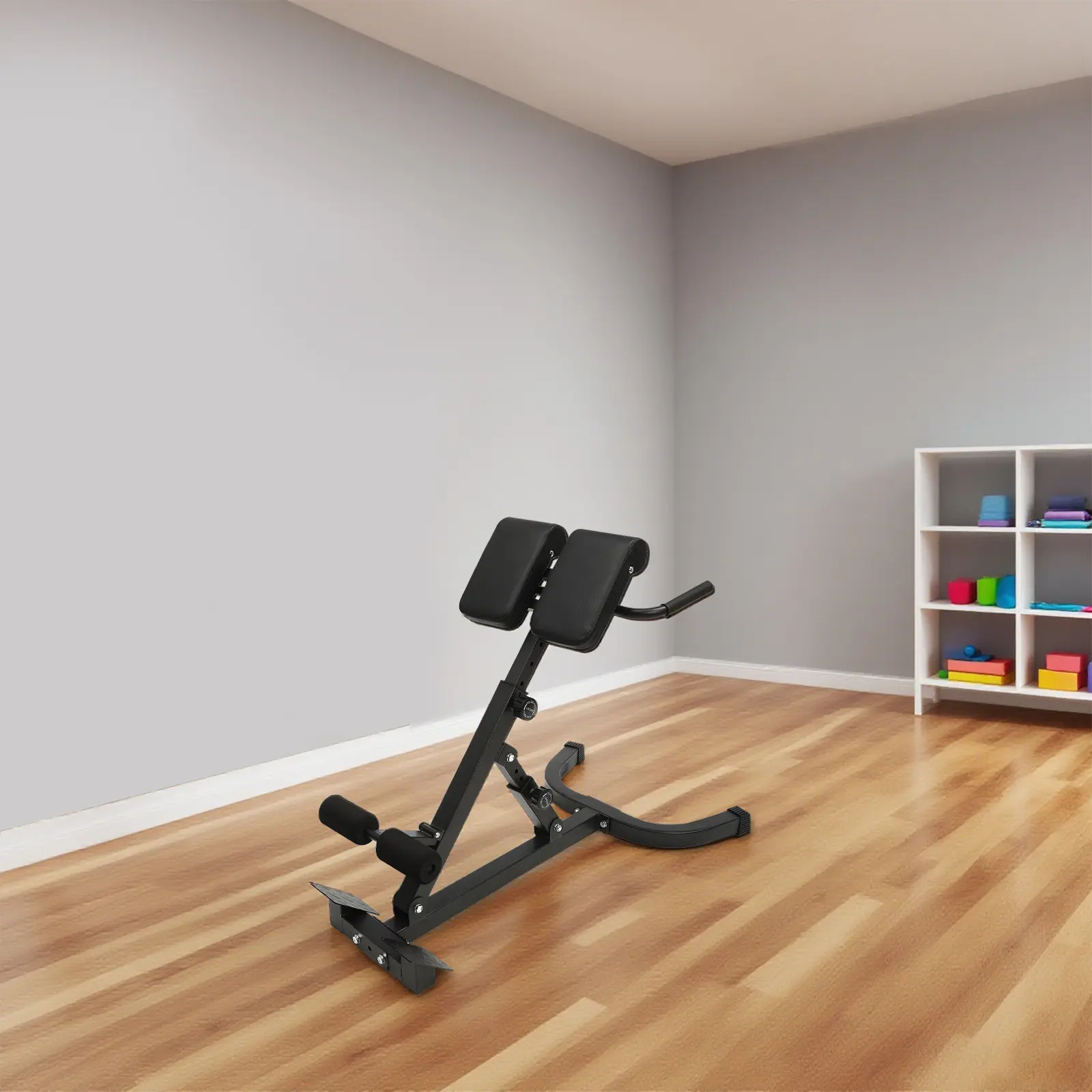 Roman Chair Hyperextension Bench 5 Position Tilt 330 lbs Capacity Back Ab Workout for Home Gym Strength Training