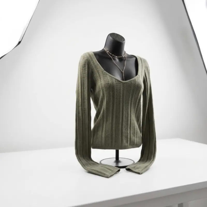 Women’s CROCHET SWEATER Long Sleeve Shirt Tops