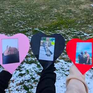 Holographic Rainbow Heart Frame (4x6) | Aesthetic Valentine's Gift ️