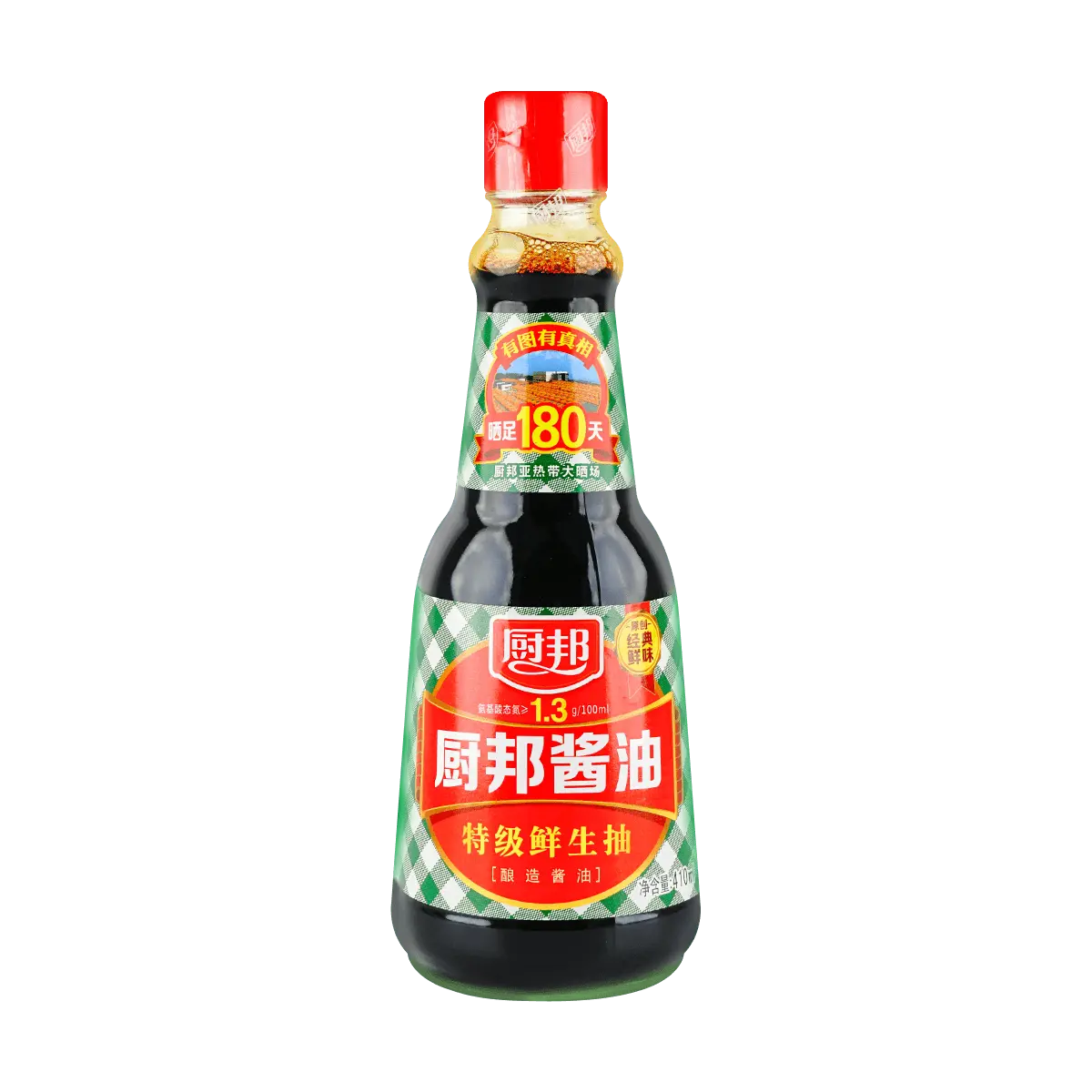 Premium CHUBANG Soy Sauce - Rich Flavor, Perfect for Asian Cuisine (13.86oz Bottle)
