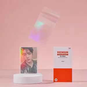 PREMIUM RESEALABLE PHOTOCARD SLEEVES - RAINBOW VERSION (61X91MM)