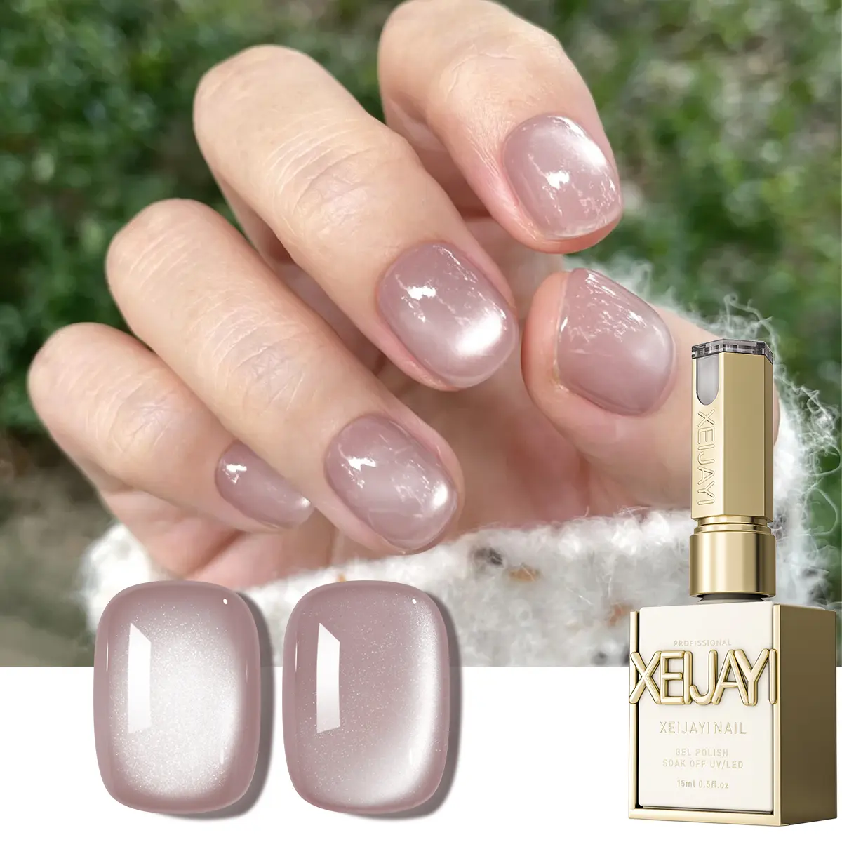 1PC 15ML 135 Cat Eye Magnetic Gel For Nail Art Ultra-Shiny, Long-Lasting Salon-Quality DIY Design, Easy Application With A Frame, Gel Nail Polish, Nail Art Manicure Cutics