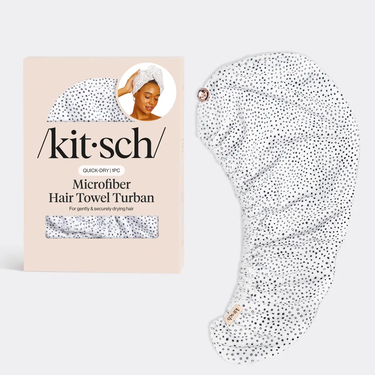 Microfiber Hair Towel - Micro Dot