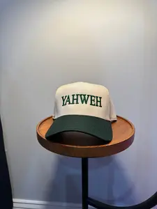 YAHWEH Cap – Green & Cream