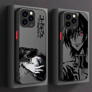 Luxury Comic Anime Code Geass Phone Cases For iPhone 17 16 15 14 13 12 11 Promax Pro Air Plus Black Matte Shockproof Cover Protection Gifts For Christmas Halloween Birthday
