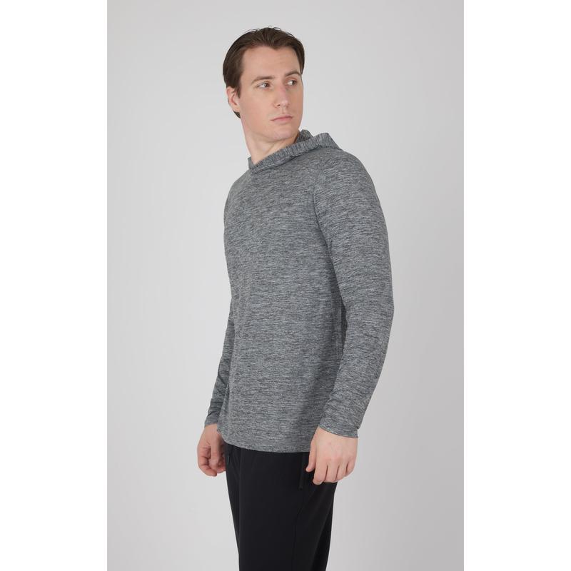 Men's Cationic Long Sleeve Hooded Shirt