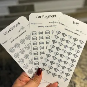 One Month Ahead on Bills Savings Challenge Laminated Tracker, Savings Challenge