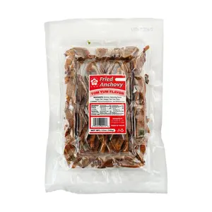 BELLS&FLOWER Tom Yum Fried Anchovies 100g - Authentic Thai Snack, Crispy Fish Bites