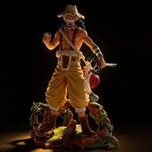 Anime One Piece Usopp Figure 25cm GK Statue Collectible Model Toy Desktop Ornament for Fans Home Decoration