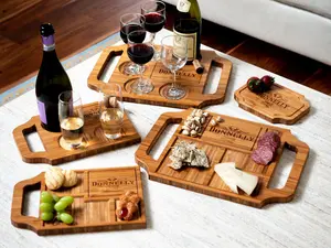 Gifts for Couples - Personalized Charcuterie Boards and Wine Trays - 5 Styles and Gift Sets Available