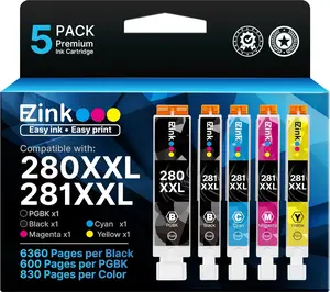 E-Z Ink Compatible Tr8620a Ink Cartridge Replacement forGI-280XXL CLI-281XXL 280 XXL 281 XXL Compatible with TR8520