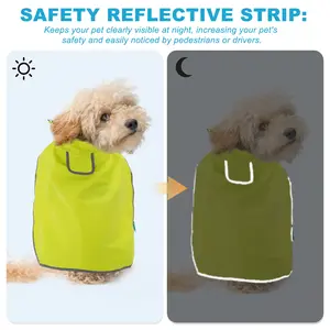 Dog Raincoat Clothes All-Weather 360° Waterproof Rain Cloak M-9XL Full-Leg Coverage Outdoor Pet Clothing Coat for Small to Giant Breeds Adjustable Reflective Camouflage Poly Pongee Dog Raincoat