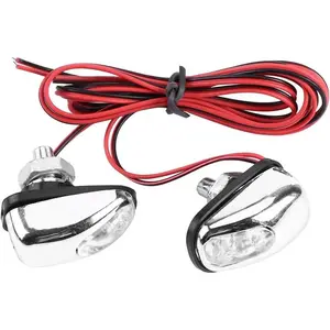 LED Washer Nozzle Light 2 Pcs Windshield Nozzle Light 12v Windshield Water Spray Nozzle Washer Lamp Universal Car Wiper Hood Light