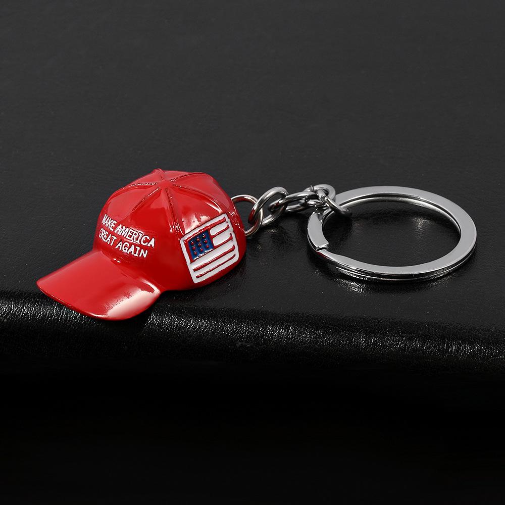 Men's Red Hat Hip Hop Keychain Make America Great Again