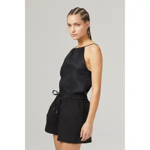 Iris Linen Shorts - Black