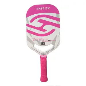 HTPICK T700 Carbon Fiber Pickleball Paddle with Aero Throat Hot-Press Moulding 14mm Polymer Core for Enhanced Swing Speed and Manoeuvrability